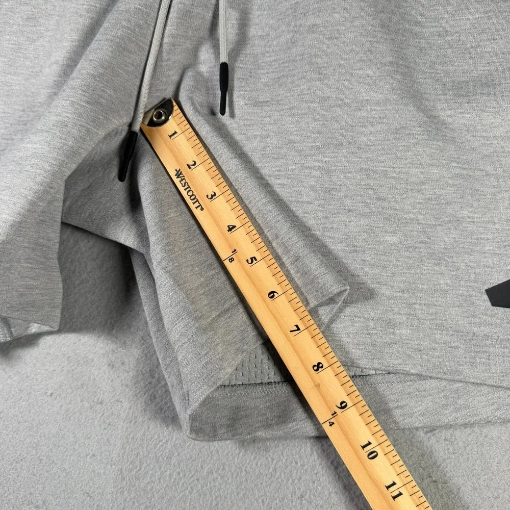 Adidas Mens Heather Grey Sportswear Shorts 2XL JJ4892‎ Zipper Pockets 7in Inseam
